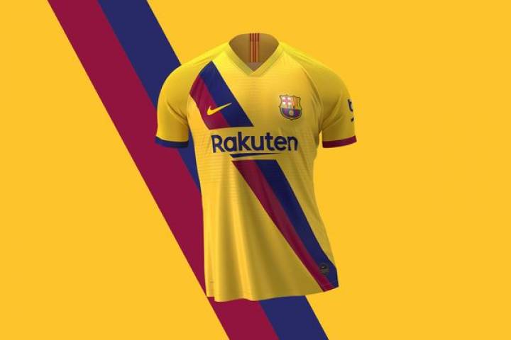 playera visitante barcelona 2019