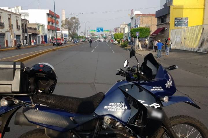 Despliega SSP operativo de vigilancia por marchas en Morelia         