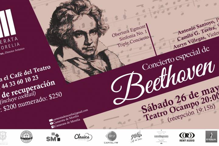 Camerata de Morelia presentará Concierto Especial de "Beethoven"