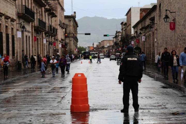 Mantiene SSP vigilancia por mítines en Morelia     