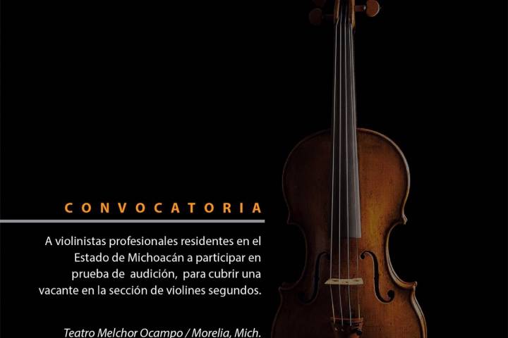 Última semana de convocatoria de la Osidem para violinista segundo