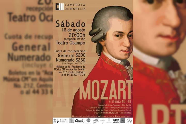 Camerata de Morelia presentará la "Sinfonía No. 40 de Mozart"