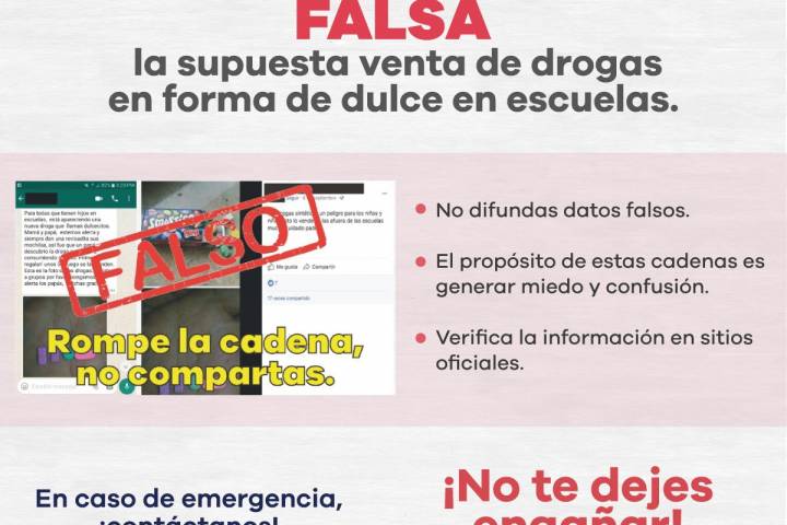 Falsa, alerta de venta de drogas en forma de dulce en escuelas: Policía Cibernética       