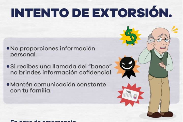 Emite SSP recomendaciones para no ser víctima de extorsión telefónica      