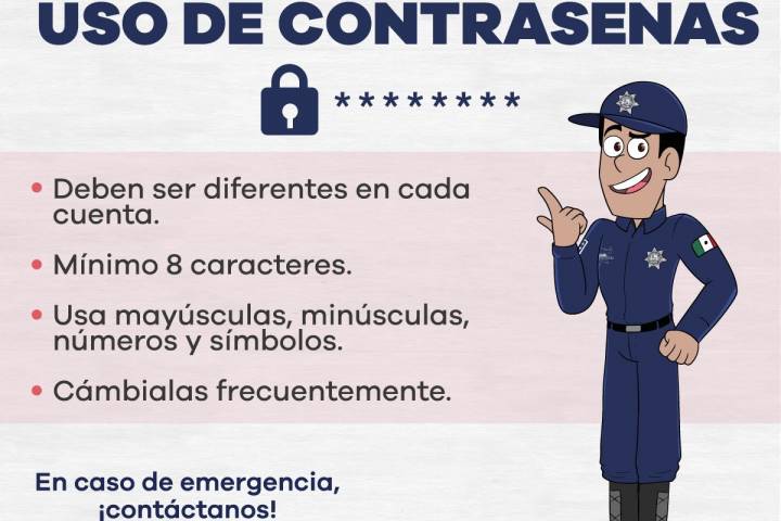 SSP emite recomendaciones para contraseñas seguras     