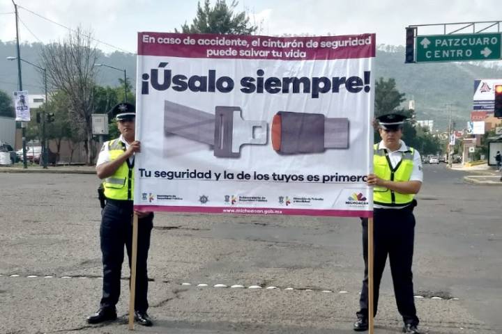 Concientiza SSP sobre el uso del cinturón de seguridad      