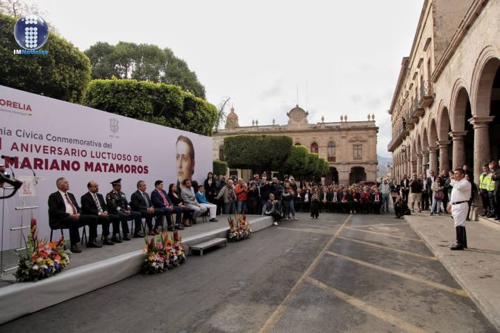 Encabeza Raúl Morón homenaje a Mariano Matamoros en su CCVI aniversario luctuoso