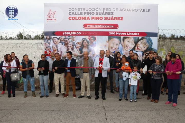 Inaugurá Gobierno de Morelia Red de Agua Potable