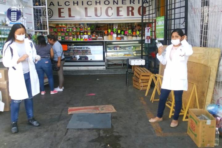 Refuerzan medidas sanitarias en el mercado San Juan