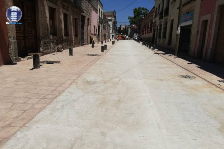 En marcha, cuarta y última etapa de la obra en Calle Vasco de Quiroga