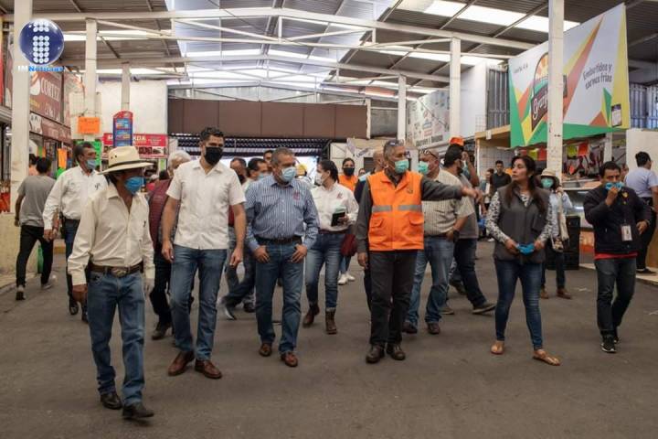 Presidente municipal de Morelia supervisa medidas de Sana Distancia en Tianguis y Mercados