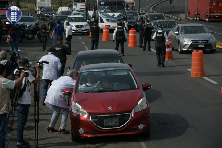 Gobierno de Morelia instala "filtros sanitarios" en cada entrada de la ciudad