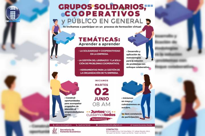 Gobierno de Morelia capacitará a cooperativas y empresas sociales