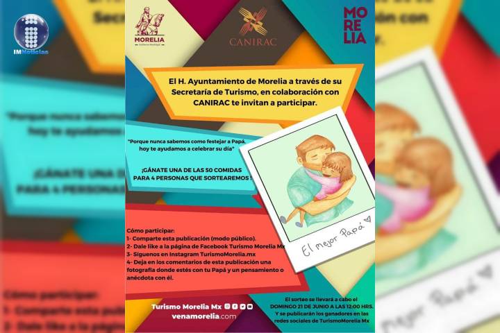 SECTUR Morelia y CANIRAC suman esfuerzos para llevar regalos para el día del padre 