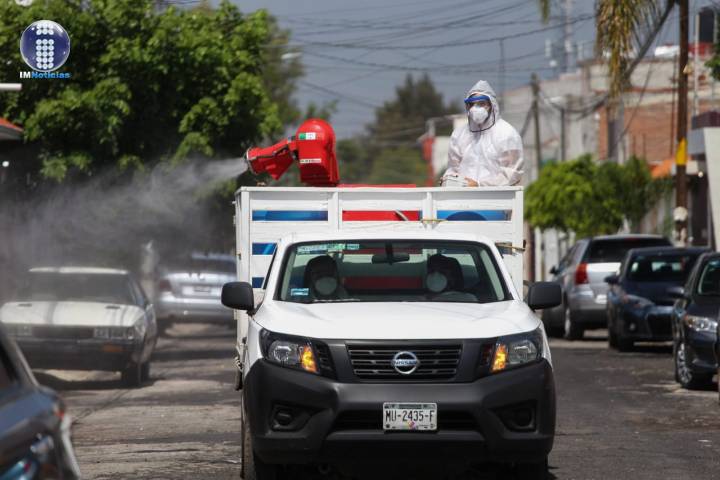 Atiende Gobierno de Morelia sanitización en colonia Lomas del Valle