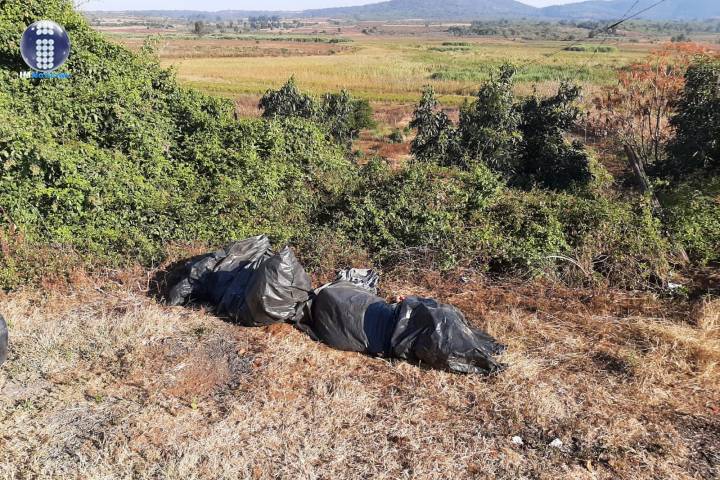 Abandonan dos cadáveres "embolsados" en Tarecuato