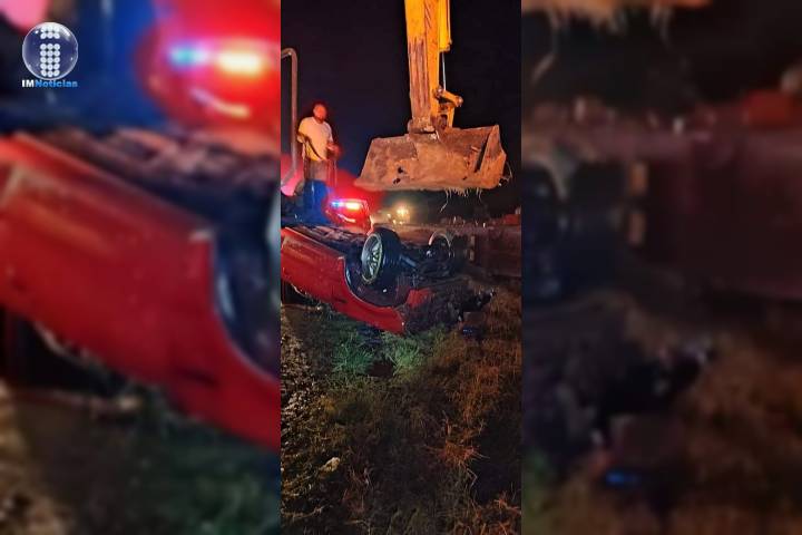 Camioneta cae a canal de riego en la región de Álvaro Obregón; hay un fallecido 