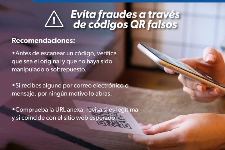 Alerta por fraudes mediante códigos QR: SSP