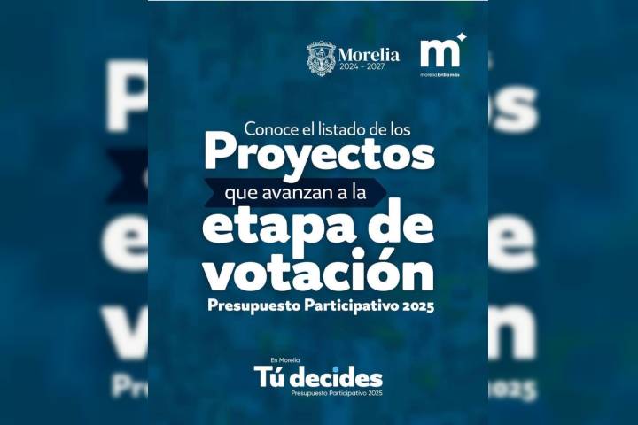 Gobierno de Morelia presenta proyectos aprobados del Presupuesto Participativo 2025