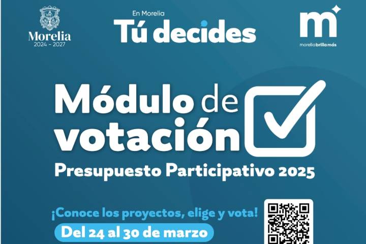 Listos, módulos de votación del Presupuesto Participativo 2025